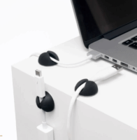 Bluelounge BLUCD-BL Kábelvezető csipesz (6db/csomag) - Fekete