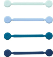 Bluelounge BLUMW4-BAST Mágneses kábel kötegelő 11,4cm (4db/csomag) - Kék