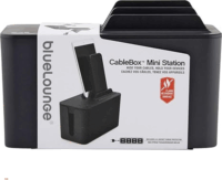 Bluelounge BLUCBM-BL-02 Mini Kábelrendező Állomás 23,7 x 11,4 cm - Fekete