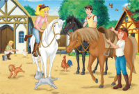 Schmidt Spiele Bibi & Tina 2 x 100 darabos / 2 x 150 darabos puzzle fémdobozban