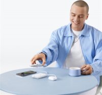 Baseus PicoGo Qi2 Magnetic Vezeték Nélküli Powerbank Integrált USB-C Kábellel / 10000mAh 27W - Fehér