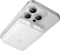 Baseus PicoGo Qi2 Magnetic Vezeték Nélküli Powerbank Integrált USB-C Kábellel / 10000mAh 27W - Fehér
