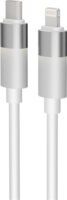 AVAX CB314 Glowy USB-C - Lightning Adat és Töltőkábel 27W 1m - Fehér