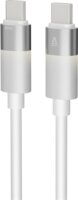 AVAX CB316 Glowy USB-C Apa - USB-C Apa Adat és Töltőkábel 60W 1m - Fehér