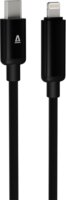 AVAX CB650 Pulsey USB-C Apa - Lightning Fonott Adat és Töltőkábel 27W 0.5m - Fekete