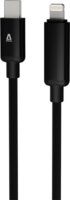 AVAX CB650 Pulsey USB-C Apa - Lightning Fonott Adat és Töltőkábel 27W 0.5m - Fekete