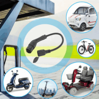 Gembird Type 2 adapterkábel 0,5 m 16A - Fekete