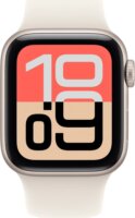 Apple Watch SE 3 40mm Okosóra M/L Csillagfény Sportszíjjal - Ezüst