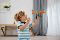 Eichhorn Constructor 90 darabos fa játék repülő építő készlet