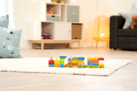 Eichhorn Color 15 részes kis fa vonat bébijáték