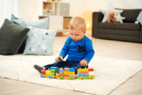 Eichhorn Color 15 részes kis fa vonat bébijáték