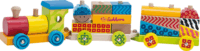 Eichhorn Color 15 részes kis fa vonat bébijáték