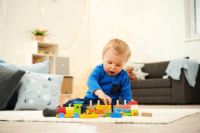 Eichhorn Color 15 részes kis fa vonat bébijáték