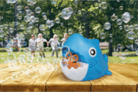 Pustefix Mini Kék Buborékfújó cápa 70ml