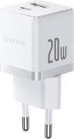 Baseus Palm USB-A / USB-C Hálózati Töltő Adapter 20W - Fehér