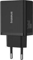 Baseus Cube USB-C / 2x USB-A Hálózati Gyorstöltő Adapter 30W - Fekete