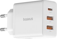 Baseus Cube USB-C / 2x USB-A Hálózati Gyorstöltő Adapter 30W - Fehér