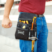 Handy 10260A Bőr szerszámtartó övtáska - Fekete