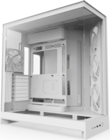 NZXT H9 Flow RGB Midi Torony Számítógépház + 4db 120mm ventilátor - Fehér