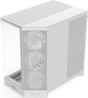 NZXT H9 Flow RGB Midi Torony Számítógépház + 4db 120mm ventilátor - Fehér