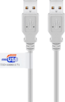 Goobay 50796 USB 2.0 Apa - USB 2.0 Apa Adatkábel 2m - Szürke