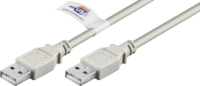 Goobay 50796 USB 2.0 Apa - USB 2.0 Apa Adatkábel 2m - Szürke