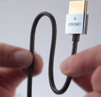 Lindy 41670 Cromo Slim HDMI 2.0 Apa - HDMI 2.0 Apa 4K 60Hz Kábel 0.5m - Fekete