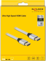 Delock 85367 HDMI 2.1 Apa - HDMI 2.1 Apa 8K 60Hz Kábel 2m - Ezüst