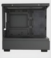 KEEP OUT XC-301 GLASS Micro Tower Számítógépház + 3db 120mm ventilátor - Fekete