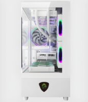 KEEP OUT XC-301W GLASS Micro Tower Számítógépház + 3db 120mm ventilátor - Fehér