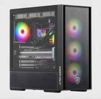 KEEP OUT XC-805 MESH Midi Torony Számítógépház + 6db 120mm ventilátor - Fekete