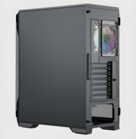 KEEP OUT XC-901 PRO Midi Torony Számítógépház + 4db 120mm ventilátor - Fekete