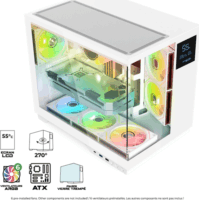 Spirit of Gamer Viper CRX ARGB Midi Torony Számítógépház - Fehér