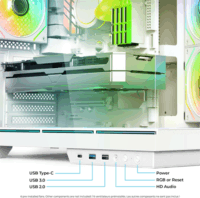 Spirit of Gamer Viper CRX ARGB Midi Torony Számítógépház - Fehér