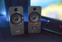 Speedlink DAROC Stereo hangfal 12 Watt 2db - Fekete