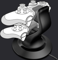 Speedlink Twindock Ps4 töltőállomás hálózati adapterrel 2 kontrollerhez Fekete