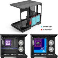 Spirit of Gamer Viper CRX ARGB Midi Torony Számítógépház - Fekete