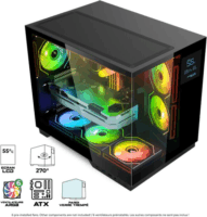 Spirit of Gamer Viper CRX ARGB Midi Torony Számítógépház - Fekete