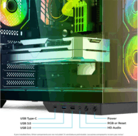 Spirit of Gamer Viper CRX ARGB Midi Torony Számítógépház - Fekete