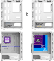 Spirit of Gamer Rebel XT Midi Torony Számítógépház - Fehér