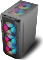 Spirit of Gamer Rebel XT ARGB Midi Torony Számítógépház - Fekete