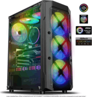 Spirit of Gamer Rebel XT ARGB Midi Torony Számítógépház - Fekete