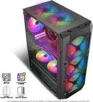 Spirit of Gamer Rebel XT ARGB Midi Torony Számítógépház - Fekete
