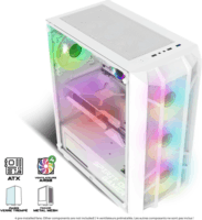 Spirit of Gamer Rebel NX Midi Torony Számítógépház - Fehér