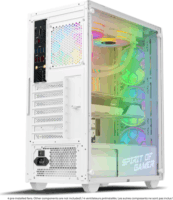 Spirit of Gamer Rebel NX Midi Torony Számítógépház - Fehér