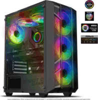 Spirit of Gamer Rebel NX Midi Torony Számítógépház - Fekete