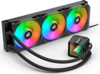 Sharkoon S100 ARGB 360mm ARGB All In One Univerzális CPU Vízhűtés - Fekete