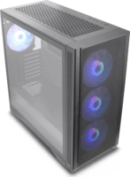 Silentware Air 1000 Midi Torony Számítógépház + 4db 140mm ARGB ventilátor - Fekete