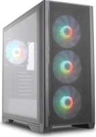 Silentware Air 1000 Midi Torony Számítógépház + 4db 140mm ARGB ventilátor - Fekete