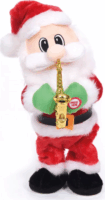 Family Christmas 58060D Szaxofonos Mikulás karácsonyi dekoráció 35cm